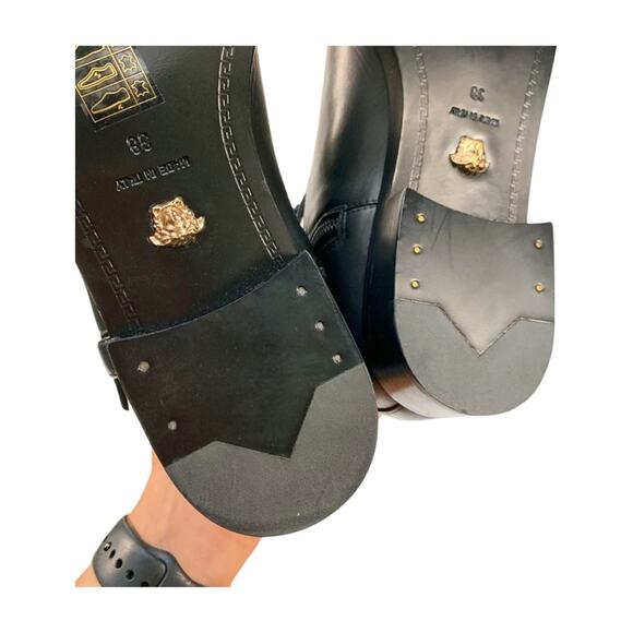 Versace Black Over the Knee Riding Boots NIB - Picture 9 of 15